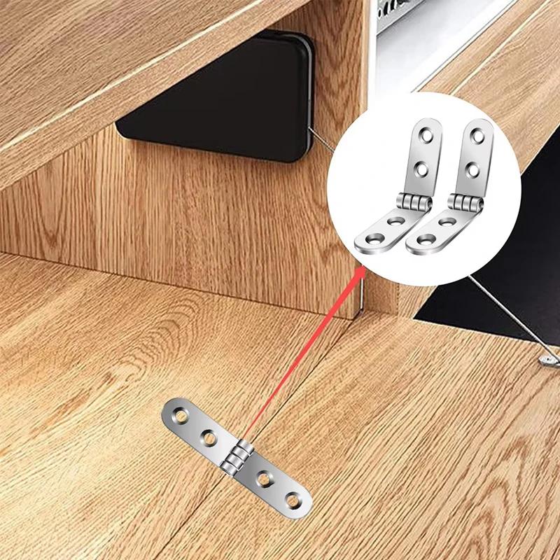 2 pieces of 180 degree foldable hinge flip screw hinge sewing machine cabinet door hinge furniture