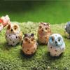 1 Pcs Artificial Owl Figurines Miniatures Lovely Birds Fairy Garden Home Resin Crafts Decorations Home Decoration Accessories