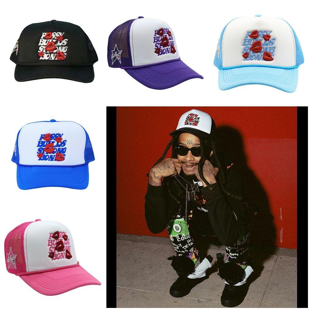 Street Wear Letters Lip Baseball Letter Embroidery Sunshade Cap Simple Truck Caps Men