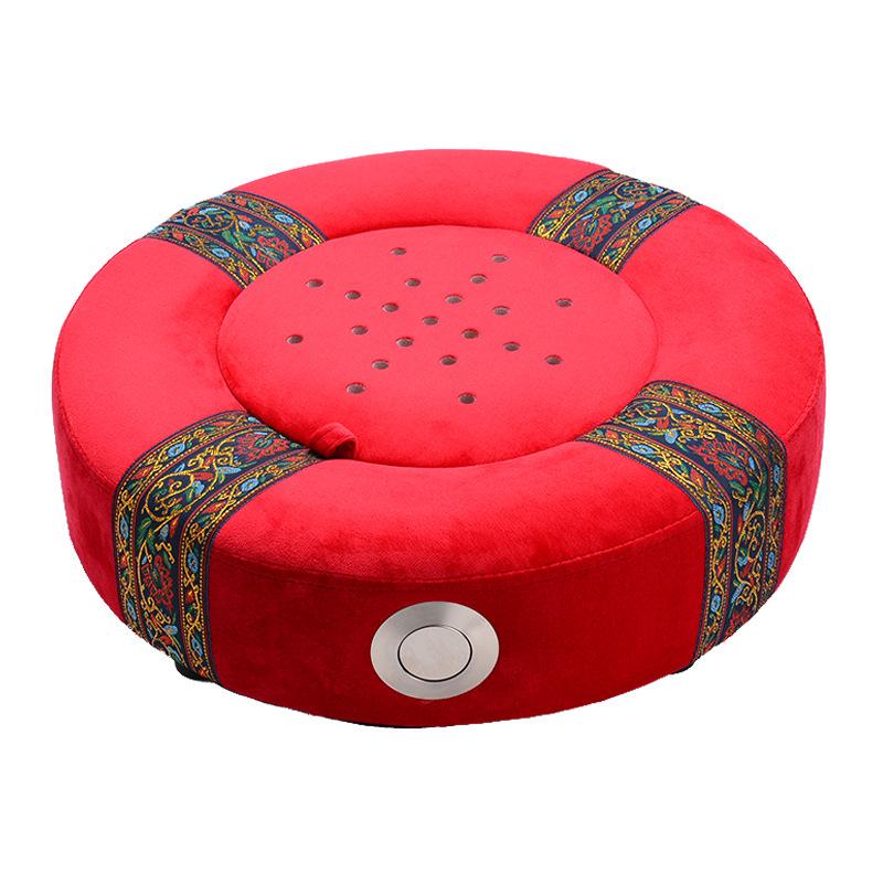 Портативный табурет для моксотерапии из массива дерева и набор подушек для терапии бедер, живота и спины