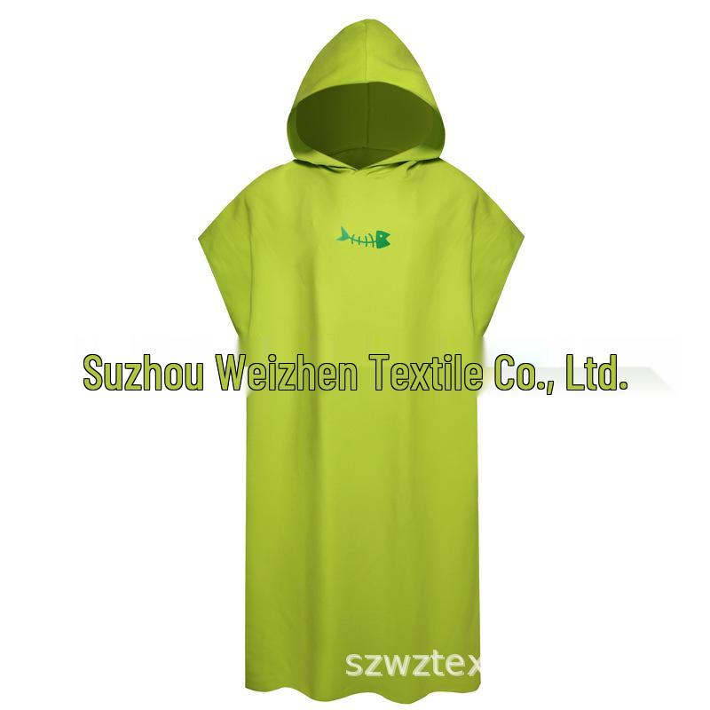 Двустороннее флисовое пляжное пончо: Носимый халат-полотенце для пляжа и дайвинга.