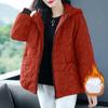 Winter Cotton Jacket Women's Padded Outerwear Loose Zipper Pocket Down Cotton Clothes Female Parkas