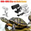 EU/US Plug 360 Degree Flexible Desk Lamp Holder E27 Heating Reptile Lamp Holder UVA+UVB Clip-on Bulb Cover for Pet Light 1/2pcs