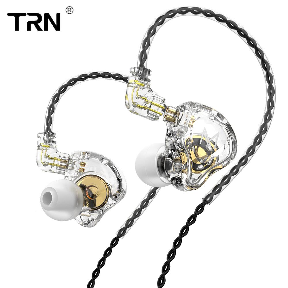 TRN MT1 Наушники-вкладыши HIFI Подвесные наушники для бега с тяжелыми басами Управление линией мобильного телефона Музыка с пшеничной гарнитурой Earbaria