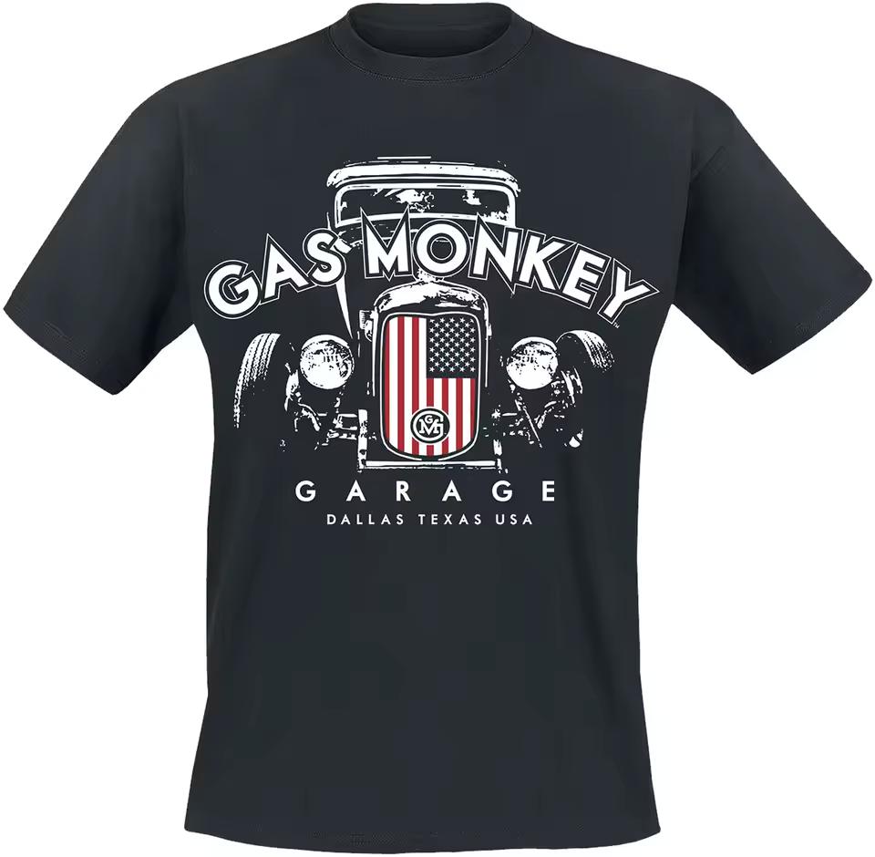 2026 Gas Monkey Graphic Cotton T-shirt Unisex Summer Short Sleeve Fashion Brand Tee Luxury Casual Vintage Tees