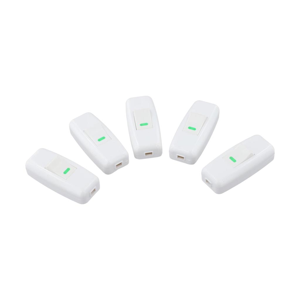 Compact Design 2-Pin Switch Cord Switch Impulse Switch Internal Copper Contacts