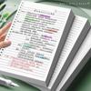 60Sheets A4/A5/B5 Notebook Horizontal Line/Grid Binder Inner Page Notepad School Office