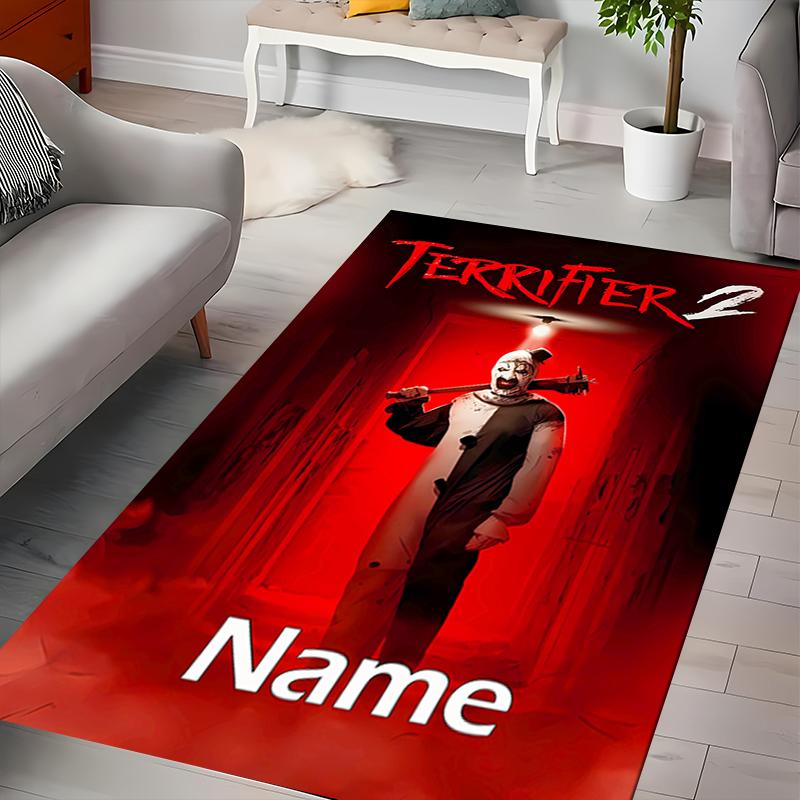 Custom personalization Terrifier Area Rug - Perfect For Kitchen, Bathroom,Laundry Room Decor Large Size Available,Gift All Seasons