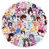 52 PCS Stickers Fairy Dream Leaf Lori Characters Including Princess Aizhen Suitable for Peripheral Decorations of Hand Accounts  Waterproof Stickers.
