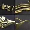 Золотые очки с пальцами для женщин, цельный бар для вечеринки, косплей, необычная модная новинка, головной убор в форме руки