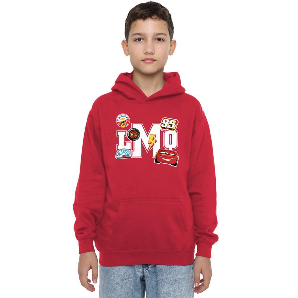 Cars Childrens/Kids Lightning McQueen Badge Hoodie