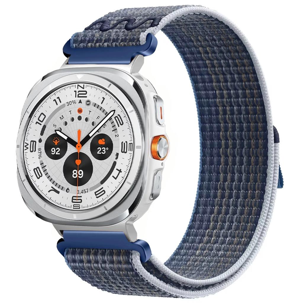 Вышитый нейлоновый ремешок для Samsung Galaxy Watch Ultra 47 мм Браслет Наручный Спортивный Дышащий Пояс Galaxy Watch 8 Ultra 2026