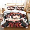 Tokisaki Kurumi Bedding Two Three Piece Anime Digital Printing Polyester