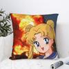 Sailor Moon Kawaii Meme Pillow Case  Design Pillow Cover Retro Trendy Pillowcases For Sofa Bedroom Home Decor