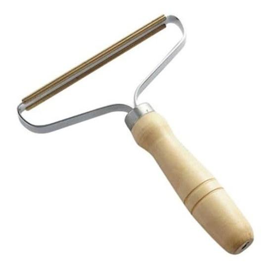 No-brand item 4 pieces lint remover manual sweater cutter clothing bedding car pet hair wooden handle gentle on fabrics