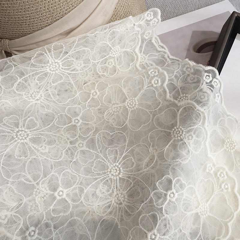 Flower Scarves Exquisite Embroidery In Spring And Summer Lace Scarves Long Scarves Waistbands Scarves