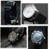 Classic Fluororubber Watch Band  For Omega Rolex Water Ghost King Seiko Waterproof Silicone Watch Strap 19mm 20mm 21mm 22mm