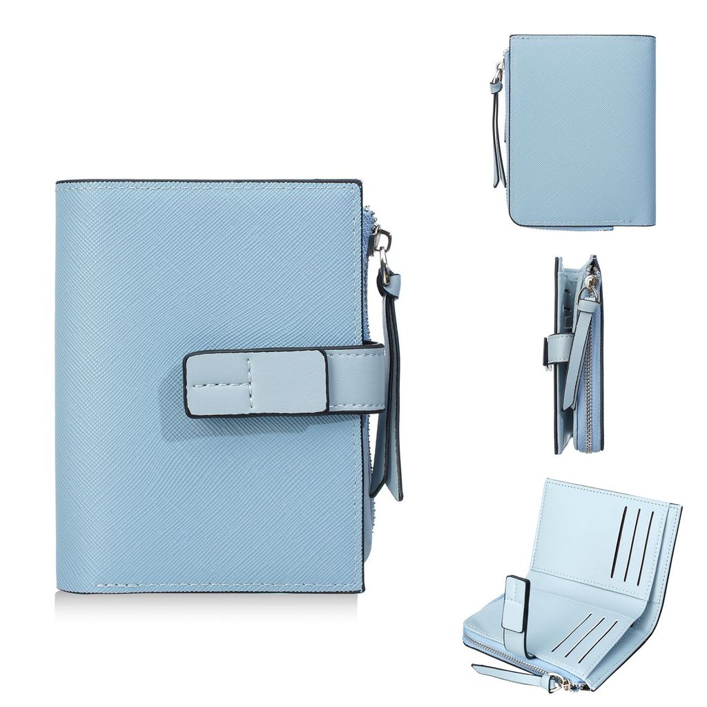 Womens Fashion Short Wallet With Multiple Card Slots And Coin Compartment For Everyday Carry