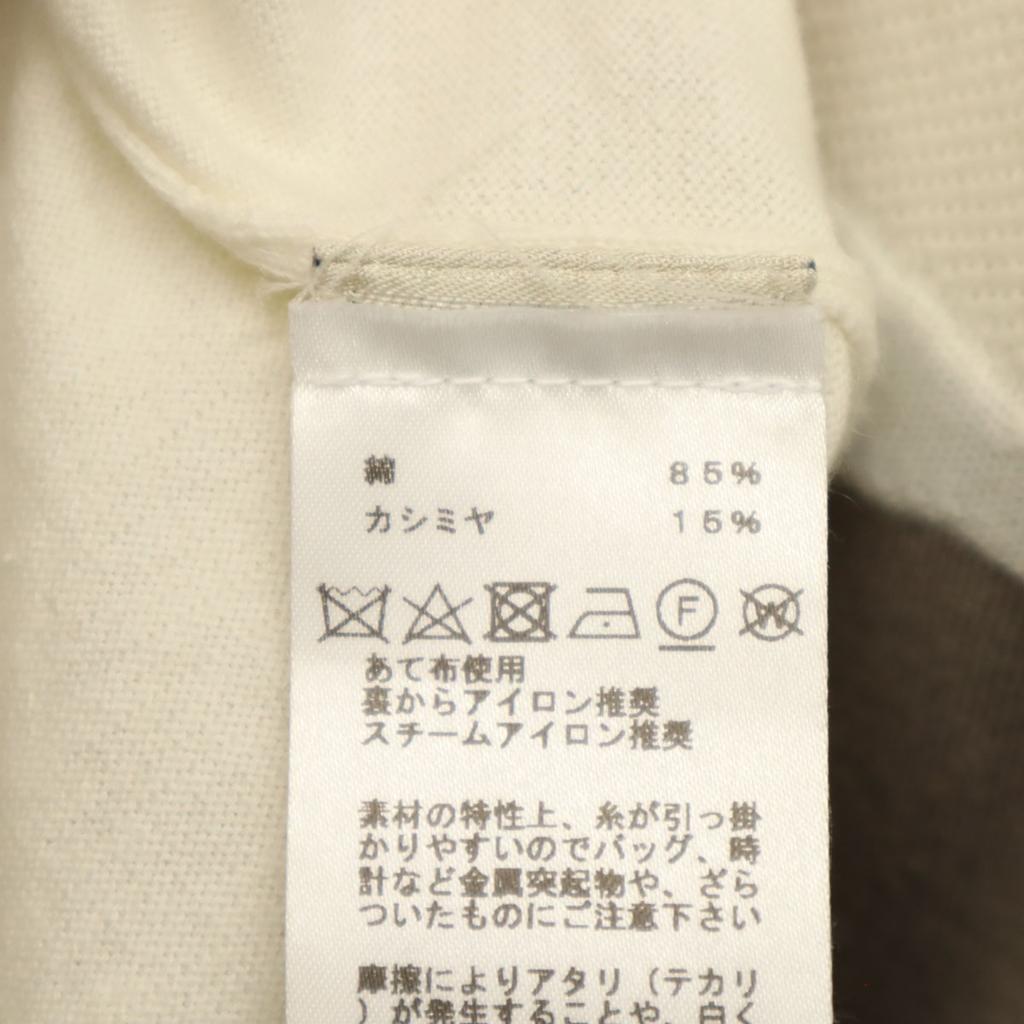 HERMES Made in Italy Cashmere Blend Short sleeve T-shirt L Ivory Men's Used