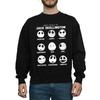 Disney Mens Nightmare Before Christmas The Many Faces Of Jack Sweatshirt