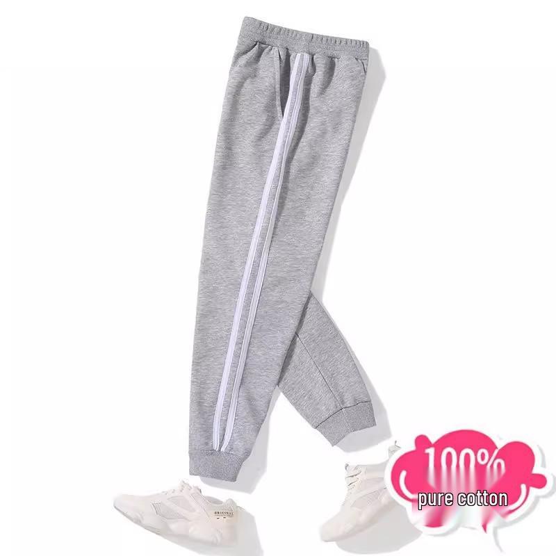 Thickened Velvet Children's Sweatpants: Boys' Sports & Girls' Cotton Trousers for Autumn/Winter, Sizes for Middle & Large Kids