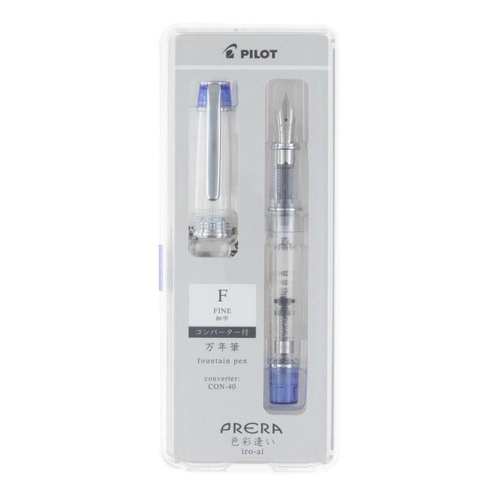 PILOT Prera Fountain Pen F Fine Nib Clear Blue PFPR1TLF
