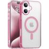 Сильный магнитный чехол Magsafa Hybrid для iPhone 16 15 14 13 12 11 Pro Max Plus Mini Candy Color Matte Hard PC Cover Silicone