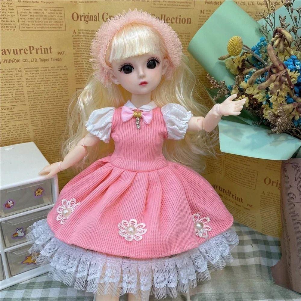Big Eyes Girl Princess Doll Removable Joints Dress BJD Doll 30cm Baby Dolls DIY Accessories