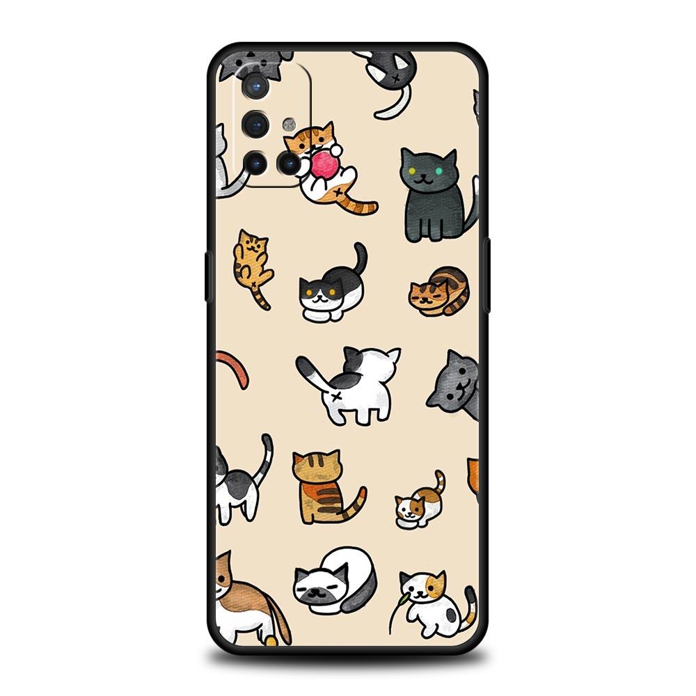 Чехол для телефона с милым котенком, мультяшный, для OnePlus 10 9 Pro 9T 10R 9R 9RT 8T 8 7 6T 7T Nord 2T CE 2 5G N200 N10 N100, мягкий чехол