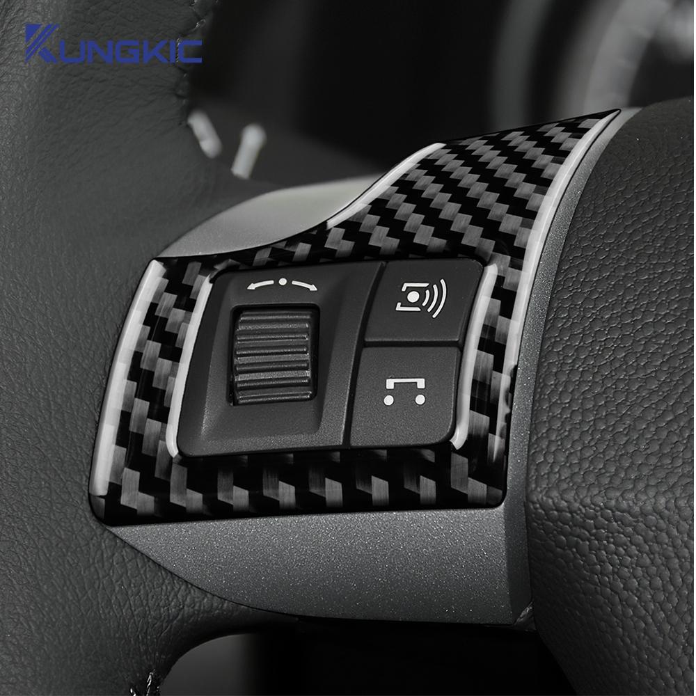 Настоящее Мягкое Углеродное Волокно Для Vauxhall Opel Astra H MK5 2004 2005 2006 2007 2008 2009 2010 Автомобиль Рулевое Колесо Кнопка Рамка Наклейка