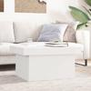 VidaXL Coffee Table White 80x55x40 Cm Engineered Wood, Side Table, Living Room Table, Accent Table, End Table, 840863