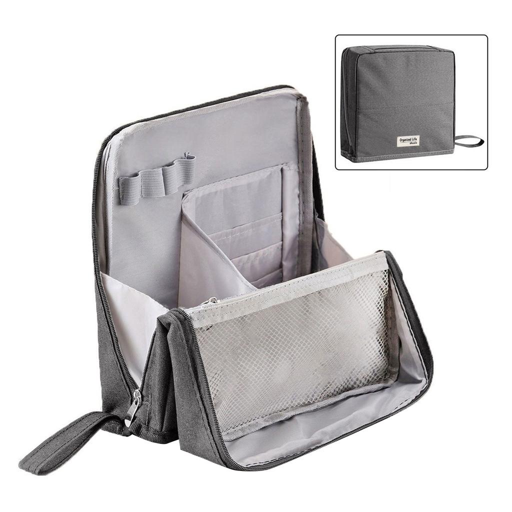 Сумка для макияжа из ткани Оксфорд, стоячая, большой вместимости, из прочной водонепроницаемой ткани Оксфорд для домашнего хранения, деловая дорожная сумка