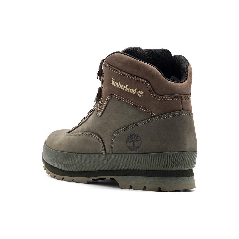 Timberland Кроссовки для походов с круглым носком, шнуровкой, нескользящие, прочные, среднего размера, мужские, темно-зеленые A5ZHHA58