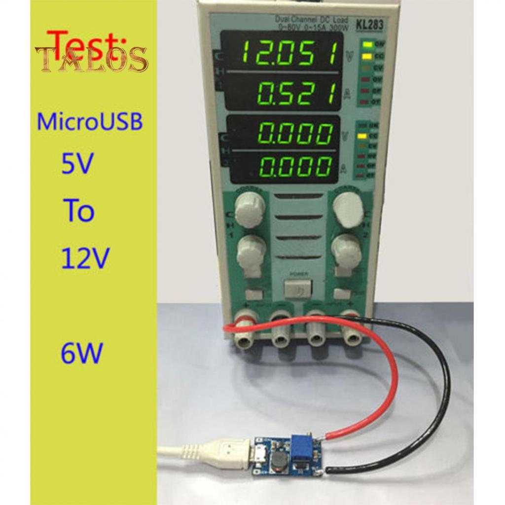 DC-DC 2A Boost Converter Adjustable Step Up Power Supply Module 2-24V Input Convenient