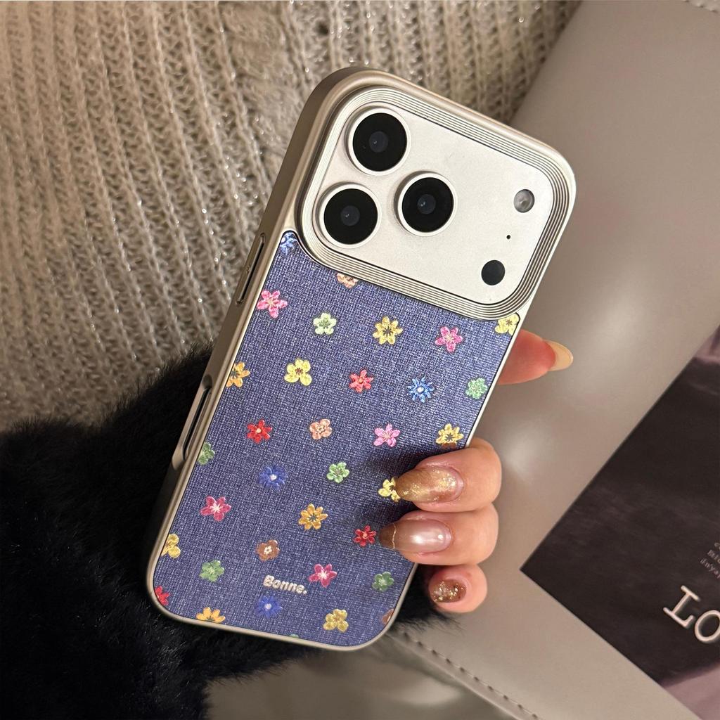 Креативный позолоченный цветочный чехол для iPhone 16, iPhone 17 и iPhone 17 Pro Max