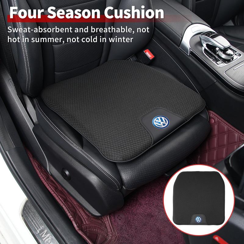 CUP1 Car Breathable Ice-Silk Booster Height Increasing Seat Cushion Auto Interior For VW Jetta Beetle Golf Tiguan Sharan Touran