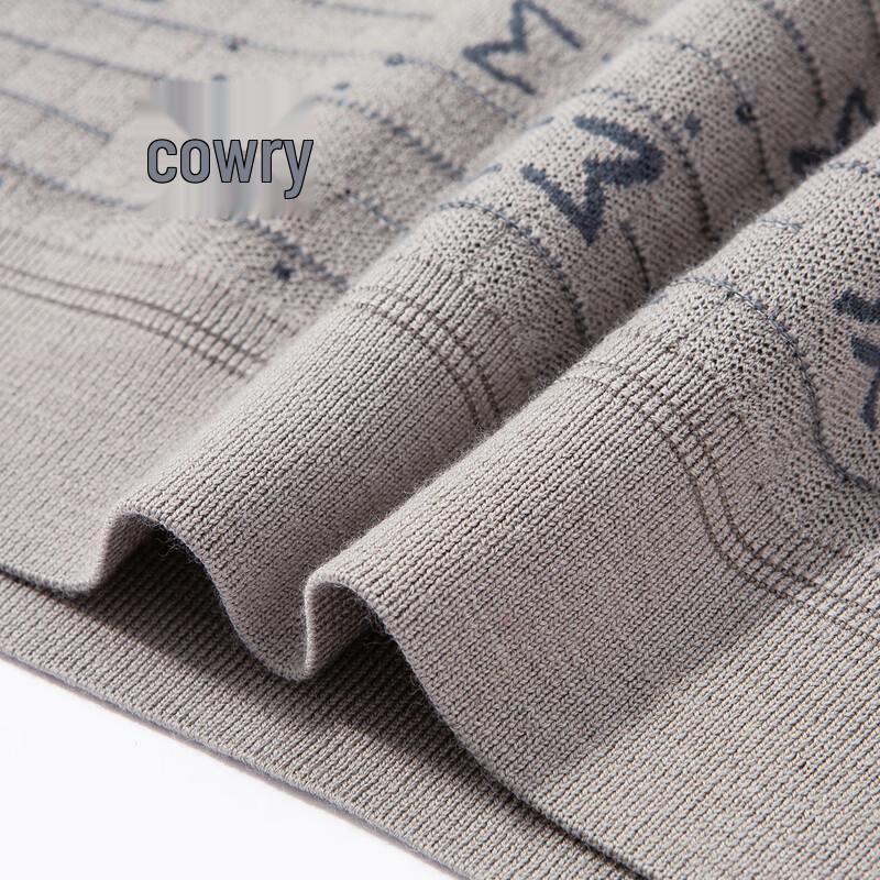 Мужской зимний шерстяной свитер ROJOZ с жаккардовым узором «кунжутная точка»