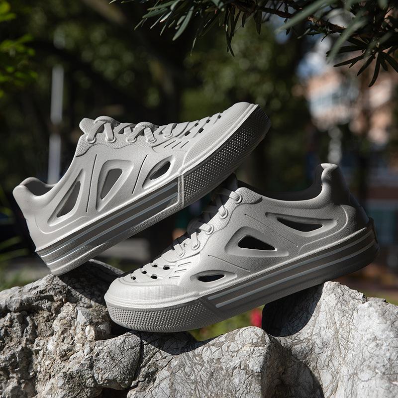 Men's Hole Shoes Summer Outdoor Hollow Beach Shoes Breathable Sports Shoes Couple Shoes