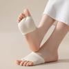 Женские носки с открытым носком, хлопковые, с полуноском, бесшовные, плоские, носки-лодочки, эластичные, массажные носки для передней части стопы, для облегчения боли