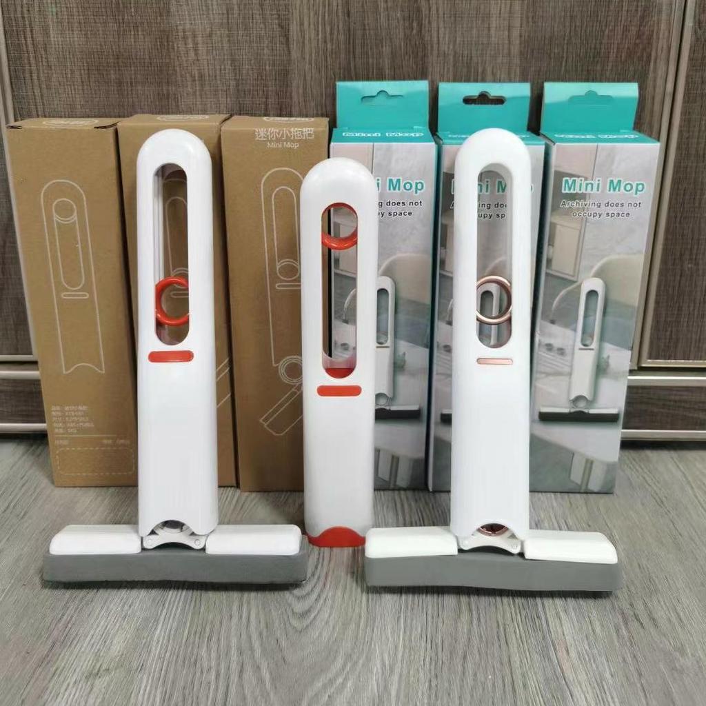 Mini Mop Portable Indoor And Outdoor Water Absorbent Cotton Glass Screen Wiper No Hand Washing Mop