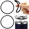 10 шт. Уплотнительные прокладки для крышек, герметичные силиконовые прокладки для крышек чашек, сменные уплотнители