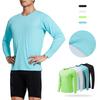 (40-95KG) Men's Lightweight Moisture-Wicking Marathon Training Long-Sleeve T-Shirt For Outdoor Running Fitness