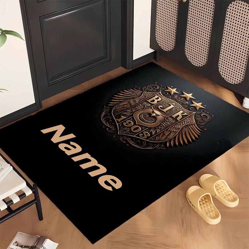 BJK FC (19) Personalized name Office Carpet Stylish Decor for Living Room Bedroom Kitchen