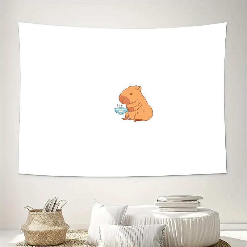 Cute Capybara Tapestry Wall Hanging Anime Aesthetic Room Decor Dorm Decor Cozy Home Decor Gift Trendy Wall Art Nature Lover Gift