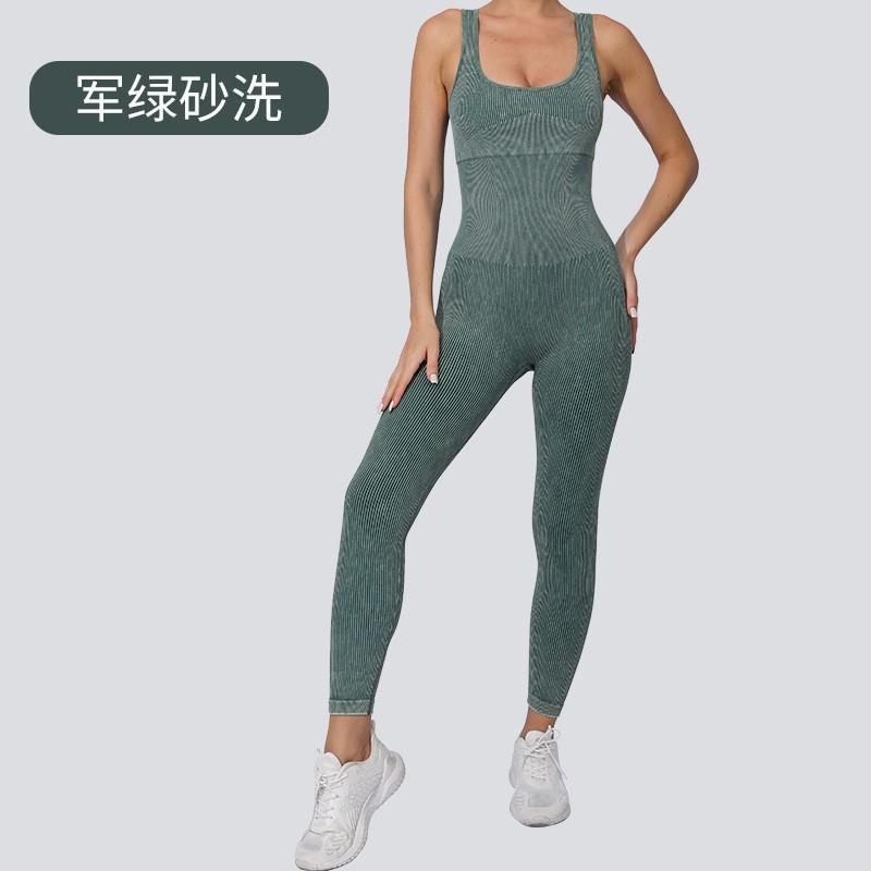 High-Waisted Seamless Yoga Pants Women Soft Washed Texture Butt-Lifting Fit Ultra-Stretch Athletic Leggings