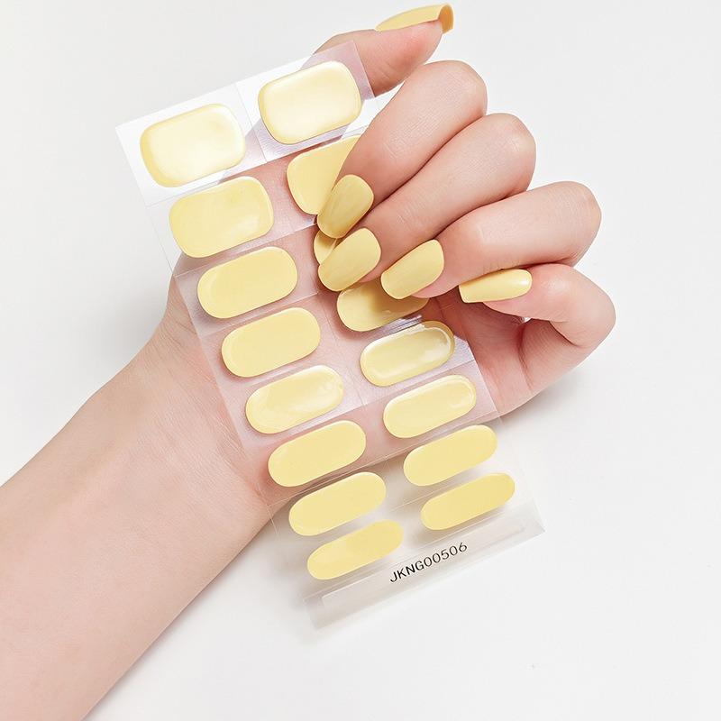 New Solid-color Nail Gel Stickers, Nail Stickers, Nail Stickers, Light Therapy Lamps, Gel Nail Stickers