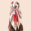 High Quality Shawl Satin Silk Square Scarf Women Flower Neckerchief Ladies Headband Hair Bands Print Foulard Hijab Wraps Bandana