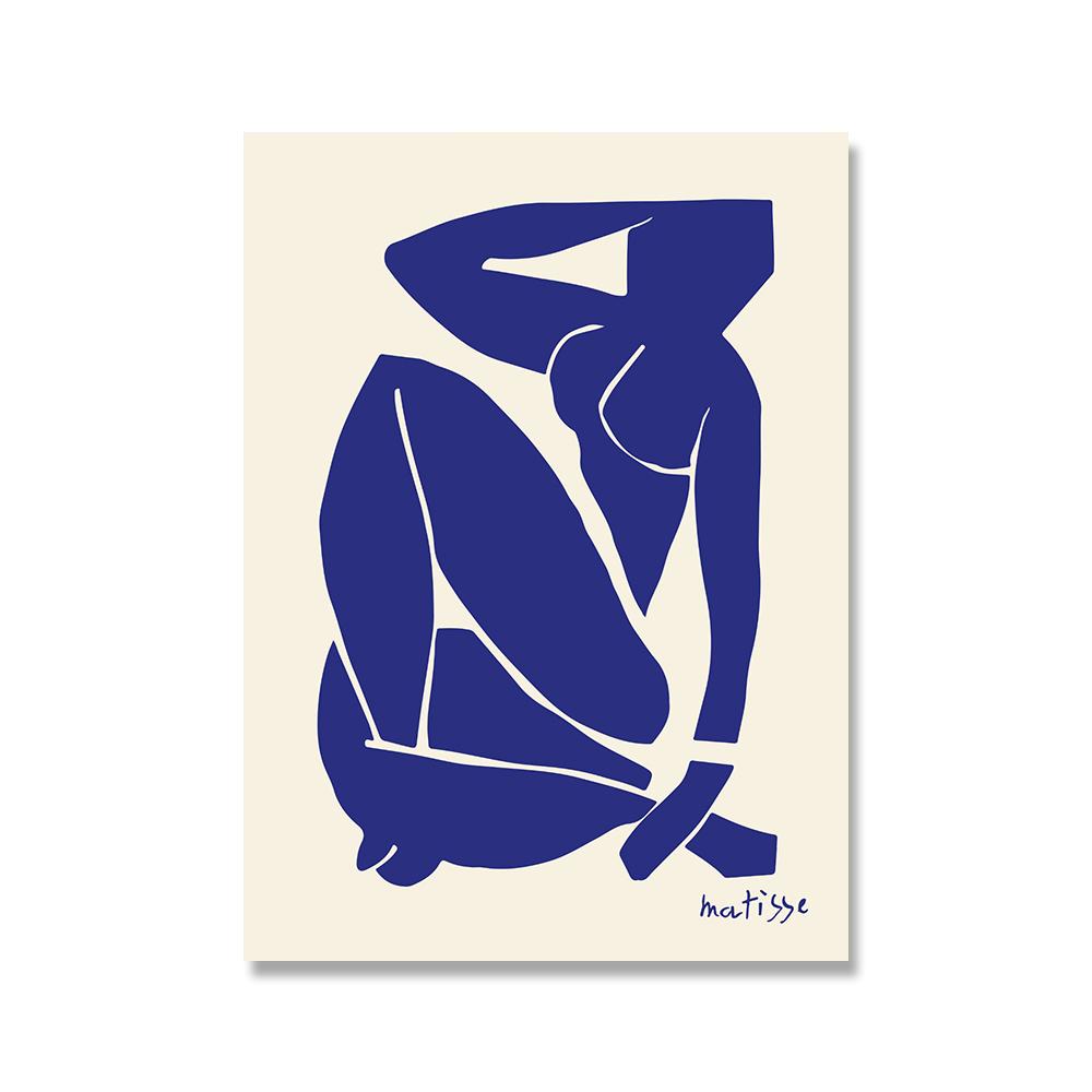 Henri Matisse Pink Blue Nude Posters Vintage Wall Art Canvas Painting Abstract Sexy Body Print Pictures For Living Room Decor