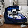 Custom Name Racing Theme Printed Blanket - Perfect for Couch, Bed, Travel & Outdoor Use | Machine Washable, Cozy & Durable.