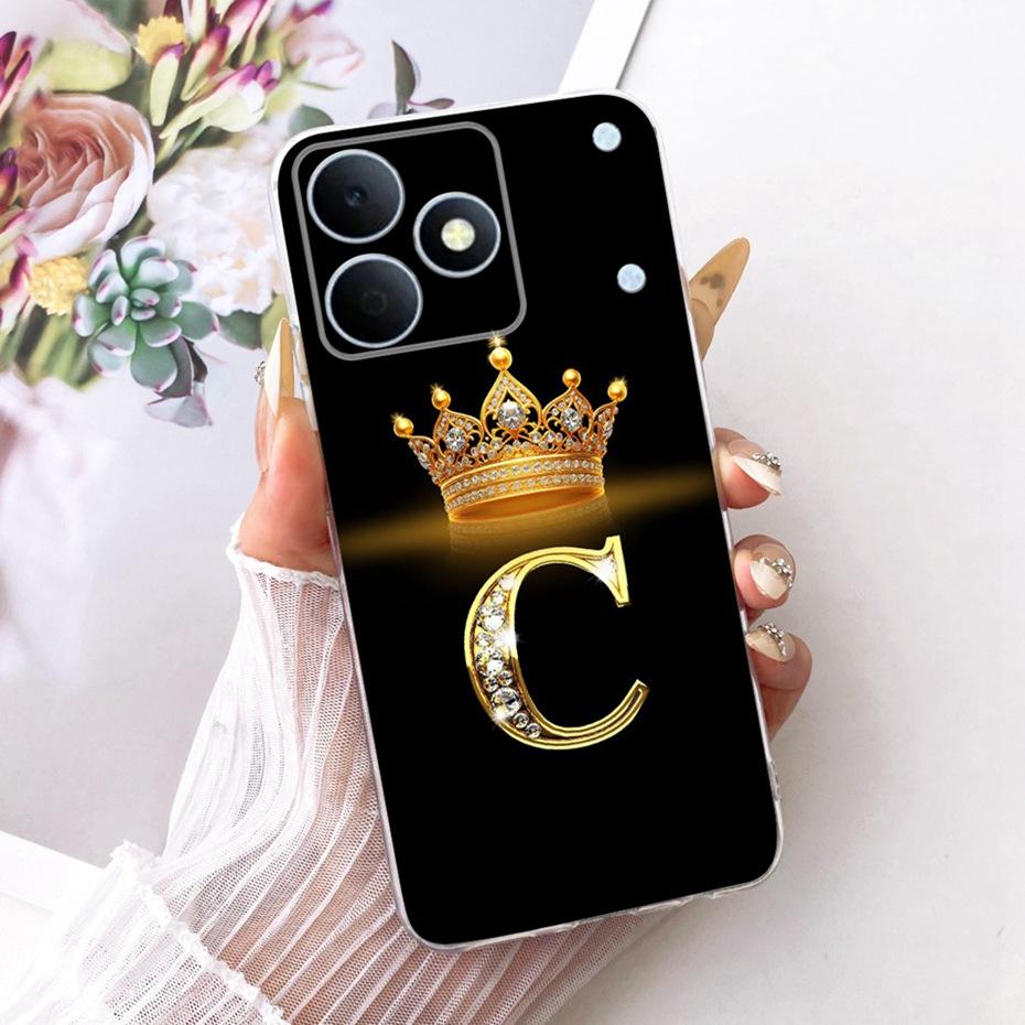 2026 Fashion Letter Phone Case For Realme Note 80 RMX5388 Clear TPU Back Cover For Realme Note80 4G Soft Silicone Cases